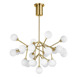 Mara Chandelier by Tech Lighting, Finish: Brass Aged, Black Matte, Nickel Satin, , | Casa Di Luce Lighting