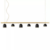 Black Dome S6 Linear Suspension Lamp by Marchetti