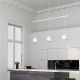 Marquee 3-Light Linear Pendant Canopy by Kuzco, Finish: Black, White, Graphite, , | Casa Di Luce Lighting