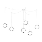 Marquee 6-Light Linear Pendant Canopy by Kuzco, Finish: Black, Graphite, White, , | Casa Di Luce Lighting