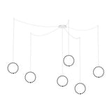 Marquee 6-Light Linear Pendant Canopy by Kuzco, Finish: White, , | Casa Di Luce Lighting