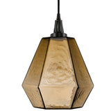 Hedra Pendant Light by Hammerton, Color: Chilled Smoke-Hammerton Studio, Chilled Clear-Hammerton Studio, Chilled Bronze-Hammerton Studio, Chilled Amber-Hammerton Studio, Finish: Metallic Beige Silver, Nickel Satin, Gunmetal, Black Matte, Heritage Brass, Gilded Brass, Bronze Oil Rubbed, Flat Bronze, | Casa Di Luce Lighting
