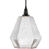 Hedra Pendant Light by Hammerton, Color: Chilled Clear-Hammerton Studio, Finish: Black Matte, | Casa Di Luce Lighting