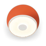 Gravy LED Wall Sconce by Koncept, Color: Orange, Finish: Silver, Installation Type: Plugin | Casa Di Luce Lighting