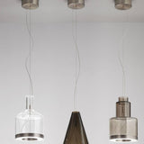 Medea SP 2 Pendant by Vistosi, Color: White/Shaded - Vistosi, Smokey/Transparent - Vistosi, , | Casa Di Luce Lighting