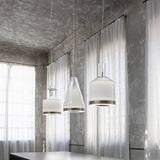 Medea SP 2 Pendant by Vistosi, Color: White/Shaded - Vistosi, Smokey/Transparent - Vistosi, , | Casa Di Luce Lighting