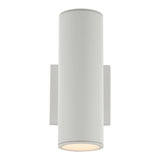 Cylinder Outdoor Wall Light by W.A.C. Lighting, Size: Medium, Color: White, | Casa Di Luce Lighting