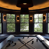 Tersus Wood Wall Sconce in pool room