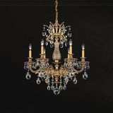 Milano 5676 Chandelier By Schonbek, Finish: Gold Heirloom-Schonbek, Gold Etruscan-Schonbek, Gold French -Schonbek, Gold Parchment-Schonbek, Silver Antique-Schonbek, Bronze Heirloom-Schonbek, Bronze Florentine-Schonbek, Size: Small, Medium, Large, Crystal Color: Heritage-Schonbek, Radiance Crystal-Schonbek | Casa Di Luce Lighting