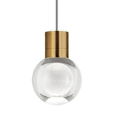 Mina Mini Pendant by Tech Lighting, Finish: Brass Aged, Black, Nickel Satin, Color Temperature: 2200K, 3000K, 3000K - 2200K Warm Color Dimming, Cord Color: Black, Black/White, Blue, Copper, Gray, Orange, Red, White | Casa Di Luce Lighting