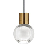 Mina Mini Pendant by Tech Lighting, Finish: Brass Aged, Black, Nickel Satin, Color Temperature: 2200K, 3000K, 3000K - 2200K Warm Color Dimming, Cord Color: Black, Black/White, Blue, Copper, Gray, Orange, Red, White | Casa Di Luce Lighting