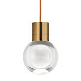 Mina Mini Pendant by Tech Lighting, Finish: Brass Aged, Black, Nickel Satin, Color Temperature: 2200K, 3000K, 3000K - 2200K Warm Color Dimming, Cord Color: Black, Black/White, Blue, Copper, Gray, Orange, Red, White | Casa Di Luce Lighting
