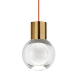 Mina Mini Pendant by Tech Lighting, Finish: Brass Aged, Black, Nickel Satin, Color Temperature: 2200K, 3000K, 3000K - 2200K Warm Color Dimming, Cord Color: Black, Black/White, Blue, Copper, Gray, Orange, Red, White | Casa Di Luce Lighting