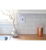 Mirror 1-Gang Wall Plate by Legrand Adorne by Legrand Adorne, Finish: White, White on White, , | Casa Di Luce Lighting