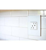 Mirror 1-Gang Wall Plate by Legrand Adorne by Legrand Adorne, Finish: White, White on White, , | Casa Di Luce Lighting