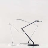 Mosso Pro LED Desk Lamp by Koncept, Finish: Black, Silver, White, Mounting: One-Piece Clamp, Two-Piece Clamp, Through Table Mount, Grommet Mount, Standard Base, Wireless Charging Base, Power Base, | Casa Di Luce Lighting