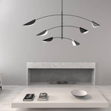 Movile Chandelier by Sonneman, Finish: Black, White, , | Casa Di Luce Lighting