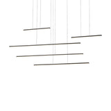 Chute Motion LED Medium Pendant by Kuzco, Finish: Black, , | Casa Di Luce Lighting