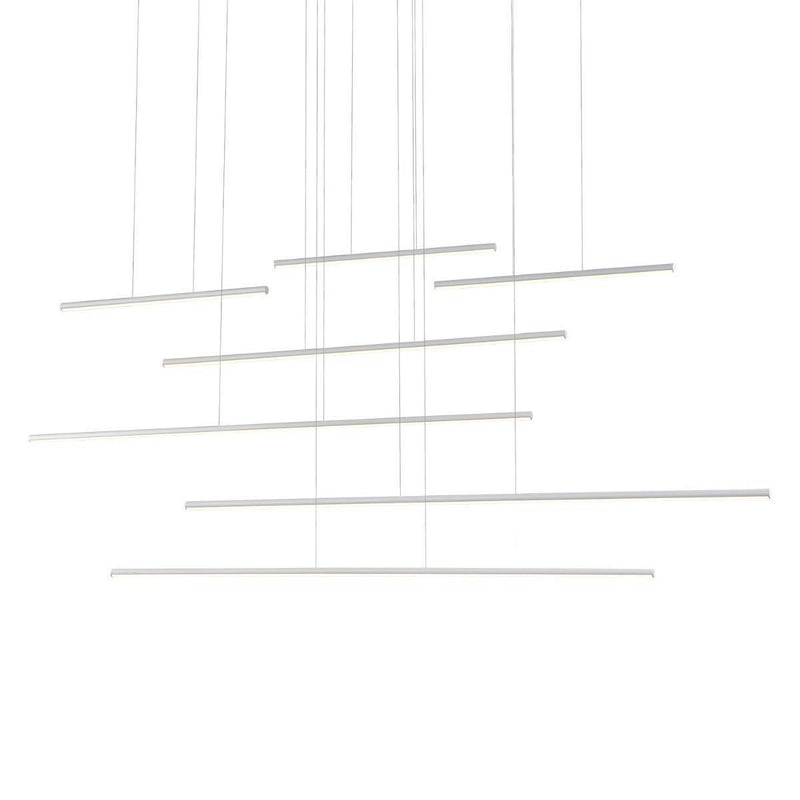Chute Motion LED Large Pendant by Kuzco, Finish: White, ,  | Casa Di Luce Lighting