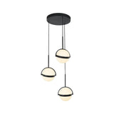 Globo 3-Light Chandelier by Alora, Color: Matte Black, , | Casa Di Luce Lighting