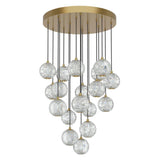 Marni Chandelier by Alora, Finish: Nickel Polished, Natural Brass, Number of Lights: 3, 5, 18, | Casa Di Luce Lighting