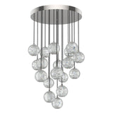 Marni Chandelier by Alora, Finish: Nickel Polished, Natural Brass, Number of Lights: 3, 5, 18, | Casa Di Luce Lighting