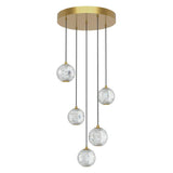 Marni Chandelier by Alora, Finish: Nickel Polished, Natural Brass, Number of Lights: 3, 5, 18, | Casa Di Luce Lighting