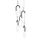 Huron LED 5-Light Pendant by Kuzco, Finish: Black, Chrome, Natural Brass, , | Casa Di Luce Lighting