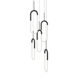 Huron LED 5-Light Pendant by Kuzco, Finish: Black, Chrome, Natural Brass, , | Casa Di Luce Lighting
