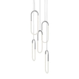 Huron LED 5-Light Pendant by Kuzco, Finish: Black, Chrome, Natural Brass, , | Casa Di Luce Lighting