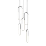 Huron LED 5-Light Pendant by Kuzco, Finish: Black, Chrome, Natural Brass, , | Casa Di Luce Lighting