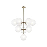 Ashleigh Chandelier by Mitzi, Finish: Brass Aged, Nickel Polished, , | Casa Di Luce Lighting