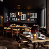 Muto Pendant by Cerno, Color Temperature: 3500K, 2700K, Wood Color: Walnut-LZF, Walnut Dark Stained-Cerno, | Casa Di Luce Lighting