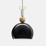 Bon Ton 35cm Pendant by Torremato, Color: Black, Finish: Brass, | Casa Di Luce Lighting