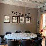 Ellisse Double Mega Pendant by Nemo, Finish: White, Black, Gold Painted, Color Temperature: 2700K, 3000K, | Casa Di Luce Lighting