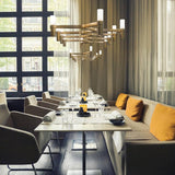 Crown Plana Chandelier by Nemo, Finish: Polished, White, Black, Gold Painted, Gold Plated, Black Plated, , | Casa Di Luce Lighting