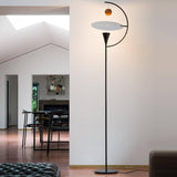 Newton Floor Lamp by Nemo, Finish: White/Chrome, Black/White, , | Casa Di Luce Lighting