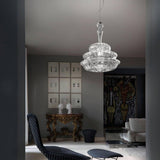 Novecento SP G Pendant by Vistosi, Color: White - Vistosi, Crystal - Vistosi, , | Casa Di Luce Lighting