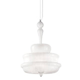 Novecento SP G Pendant by Vistosi, Color: White - Vistosi, Crystal - Vistosi, , | Casa Di Luce Lighting