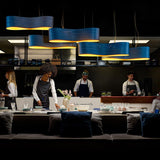 New Wave Chandelier by LZF Lamps, Light Option: E26, GU24, LED, Wood Color: Natural Cherry-LZF, Red-LZF, Blue-LZF, Turquoise-LZF, | Casa Di Luce Lighting