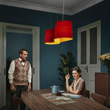 New Wave Chandelier by LZF Lamps, Light Option: E26, GU24, LED, Wood Color: Natural Cherry-LZF, Red-LZF, Blue-LZF, Turquoise-LZF, | Casa Di Luce Lighting