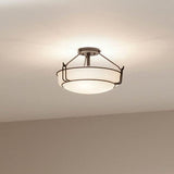 Alkire Semi Flush Light - Black - Lifestyle