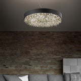 Ola S6 Pendant by Masiero, Color: Matt White Frame Cold Pendants-Masiero, Gold Leaf Frame Amber Pendants-Masiero, Copper Leaf Frame Copper Pendants-Masiero, Oxide Red Frame Cold Pendants-Masiero, Blue Navy Frame Amber Pendants-Masiero, Matt Bronze Frame Warm Pendants-Masiero, Burnished Frame Amber Pendants-Masiero, Matt Black Frame Smoky Pendants-Masiero, Silver Leaf Frame Transparent Pendants-Masiero, Light Option: E12, LED, E26, Size: Small, Medium, Large | Casa Di Luce Lighting