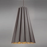 Olivia Pendant by Weplight, Color: Grey Oak, Size: Large, | Casa Di Luce Lighting
