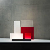 On Lines Table Lamp by Nemo, Finish: Black/Transparent/Satin/Red, White/Colored, , | Casa Di Luce Lighting