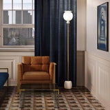 Opyo Floor Light by Kundalini, Finish: White, Coral, Brass, , | Casa Di Luce Lighting