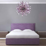 Apolo 30/70 Chandelier by Iris Cristal, Color: Frosted, Black, White, Purple, Champagne, Honey, Turquoise, , | Casa Di Luce Lighting