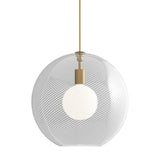 Natural Brass Palestra Line-Voltage Pendant by Tech Lighting