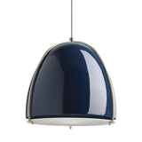 Blue/Satin Nickel Paravo Line-Voltage Pendant by Tech Lighting