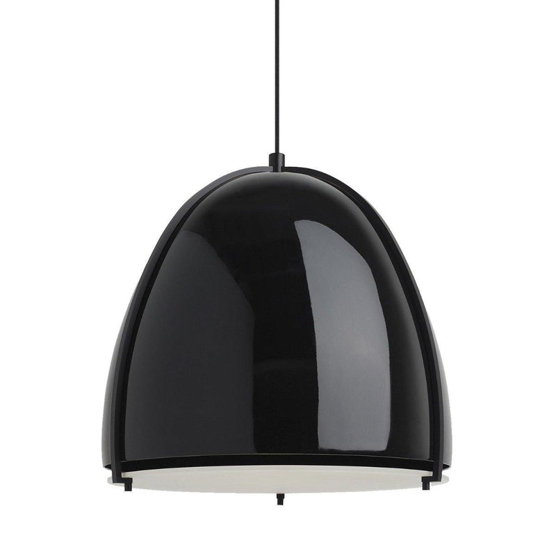 Gloss Black/Matte Black Paravo Line-Voltage Pendant by Tech Lighting
